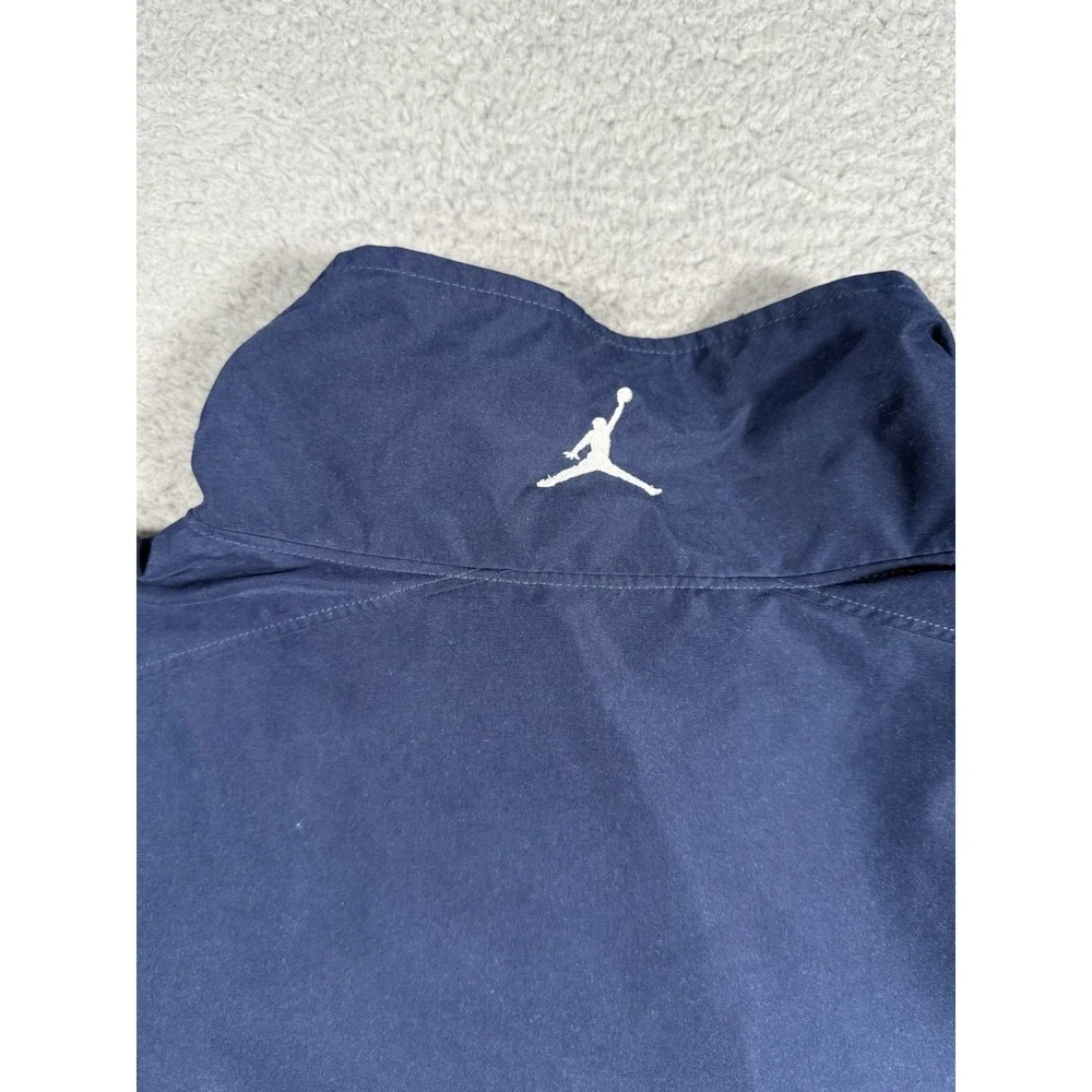 Vintage Jordan Track Windbreaker Jacket Mens 3XL Navy Blue‎ Full Zip Polyester